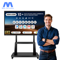Pizarra Interactiva Inteligente con IA y Cámara MIDA de 48MP, Pantalla Plana Interactiva LCD 4K de 55, 65, 75, 85, 86, 98 y 110 Pulgadas con Android 14 EDLA