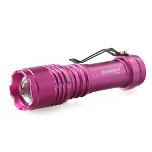 Mini lampe de poche LED en alliage d'aluminium, 3 modes, batterie AAA, portable, E502, couleur or - Product Image 3