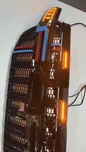 กระจังหน้าสีดำเงา V2 พร้อมไฟ LED สำหรับ <span class=keywords><strong>Ford</strong></span> Ranger รุ่นใหม่ ปี 2022-2024 <span class=keywords><strong>Wildtrak</strong></span> XLT Sport - Product Image 2