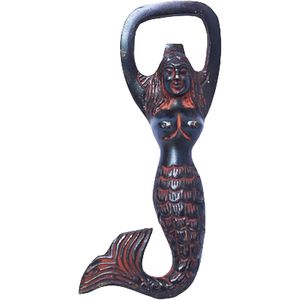 Abrebotellas de latón de estilo Vintage Premium característica magnética sirena-01 diseño logotipo personalizable para Bar Pub decoración Apertura de vino - Product Image 3