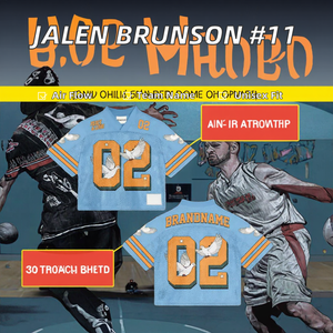 Para adultos # Camiseta y Pantalones Cortos de Baloncesto Transpirables de Verano Edición Ciudad 2025 de Jalen Brunson 11 - Impresión por Transferencia por Sublimación - Product Image 2