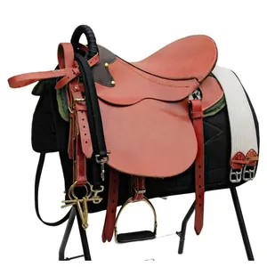 Hot Sell Full-Grain Cowhide Western Horse Saddle For Beginner