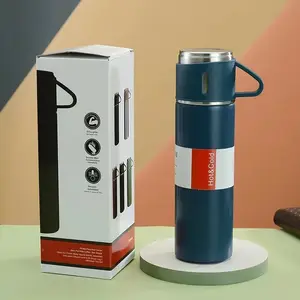 Set regalo Thermos sportivo a forma di Cola in acciaio inossidabile dell'azienda per i flaconi per aspirapolvere da campeggio e categoria Thermos