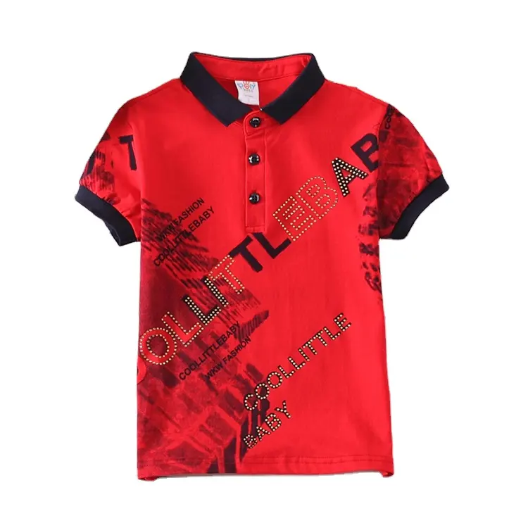 Groothandel Mode Kinderen Kleding Zomer Kids 1-5 Jaar Polo T-Shirt Katoen Tops Jongen T-Shirt