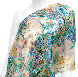 Chất Lượng Cao Tươi Floral Pure Silk Cdc <span class=keywords><strong>Crepe</strong></span> De Chine Kỹ Thuật Số In Lụa Vải Cho Hàng May Mặc - Product Image 1