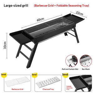 <span class=keywords><strong>Barbecue</strong></span> au charbon de bois pliable sans fumée <span class=keywords><strong>Zibo</strong></span> avec conception détachable et revêtement nano pour une utilisation en extérieur et à domicile - Product Image 6