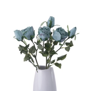 Rosa Artificial de Seda Verde de Tallo Único, Seca y Preparada, para Decoración de Bodas, Venta al por Mayor Transfronteriza - Product Image 6