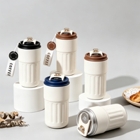 Nouveau Style de mode 316 tasse à café en acier inoxydable isolé voyage gobelet à eau tasse à café avec couvercle d'affichage de la température