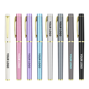 Disesuaikan pena Gel elegan dengan Logo indah alat menulis 0.5mm bahan plastik - Product Image 1