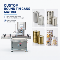 Machine de sertissage automatique non rotative pour boîtes de conserve, ligne de production continue d'emballage de boîtes de conserve pour poudres alimentaires et boîtes rondes en fer blanc