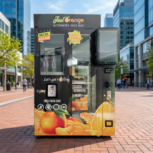 1 Year Warranty 100% Pure No Water Cold Fresh Squeezed Orange Juice Drinks Juicer Vending Machine