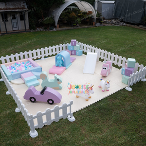 Benutzer definierte Indoor-Spielplatz-Set für Kinder Günstige Softplay-Geräte mit Ball Pools & Zäune für Geburtstags feiern Vermietung verfügbar - Product Image 5