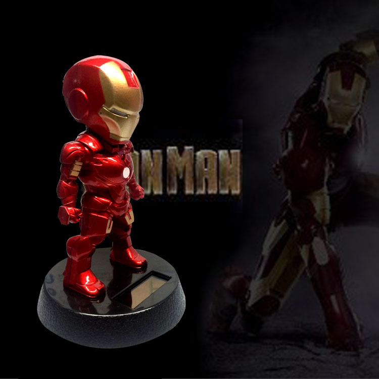 Куклы-танцующие герои марвел, игрушечные Автомобильные украшения на солнечных батареях