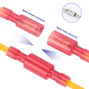 Nyloninsulated Bullet nối nam nữ thiết bị đầu cuối Brass uốn nhanh chóng Splice cho ô tô dây harnessfully insulatedterminal - Product Image 3
