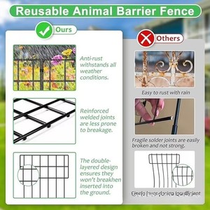 No Dig Welded Square Iron <b>Wire</b> Anti Rust Underground Dog Rabbit Animal Barrier Fence with PVC Coated <b>Wire</b> <b>Mesh</b> Stake - Product Image 3