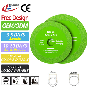 Disques de coupe et de meulage verts pour verre, cristal, <span class=keywords><strong>vin</strong></span>, diamant – Disque de coupe pour verre - Product Image 1