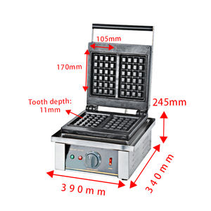 Belge gaz électrique mini commercial industriel <span class=keywords><strong>vertical</strong></span> deux espaces carré nid d'abeille double <span class=keywords><strong>cuisinart</strong></span> <span class=keywords><strong>gaufrier</strong></span> machine - Product Image 6