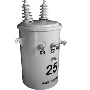 Transformador de Distribución Monofásico de Poste de 10kva 25kva 37.5kva, Transformador de Potencia Amorfo de 50kva 250kva 100kva 150kva - Product Image 1