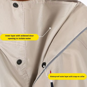 Impermeable Personalizado <span class=keywords><strong>de</strong></span> Moda con Capucha Larga, Oxford/EVA, Reutilizable, Cortavientos, para Motocicleta, Ciclismo, Protección Completa contra la <span class=keywords><strong>Lluvia</strong></span> - Product Image 4