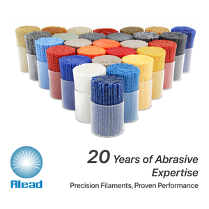 خيوط نايلون كاشط أكسيد الألومنيوم ، حصى مموج طويل الحجم ، خيوط فرشاة ALO مخصصة للخشب والنسيج والصلب - Product Image 5