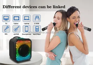 EDEN Altavoz Outdoor Caixa De Som Bluetooth Subwoofer Speaker Party Box Portable Karaoke Boombox Speakers ED-662