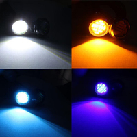 Accessoire lumineux pour véhicule, lampe LED DRL, œil d'aigle, 23mm, Ultra-fin, 5W, lumière de jour, pour Parking, voiture, étanche, yeux d'ange, ampoules anti-brouillard
