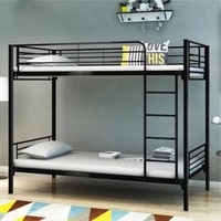 Lit superposé en métal Queen Size, cadre en fer moderne avec échelle, mobilier de maison pour appartement, prix usine