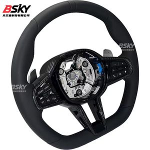 Volante de Cuero Genuino de Alta Calidad, Apto para Modificaciones Interiores de <span class=keywords><strong>Toyota</strong></span>, Compatible con Camry, Avalon, <span class=keywords><strong>Corolla</strong></span>, Crown, Reiz - Product Image 2