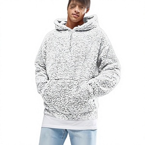 Men's Sherpa Fleece <b>Hoodie</b> Winter Warm <b>Teddy</b> Pullover Sweatshirt Custom Men's <b>Teddy</b> Fleece <b>Hoodie</b> <b>Oversized</b> Sherpa Sweatshirt - Product Image 1