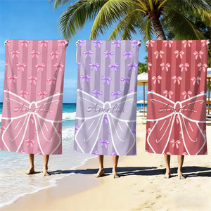 Toalla <span class=keywords><strong>de</strong></span> Playa Grande <span class=keywords><strong>de</strong></span> Microfibra Suave <span class=keywords><strong>de</strong></span> Secado Rápido con Estampado <span class=keywords><strong>de</strong></span> Rayas Estilo Coquette, Libre <span class=keywords><strong>de</strong></span> Arena, para Verano - Product Image 1