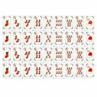 Ensemble de tuiles de Mahjong américain de Noël en forme de chaussette du Père Noël, 160 pièces en acrylique, gravées renne et canne à sucre, avec tapis cadeau