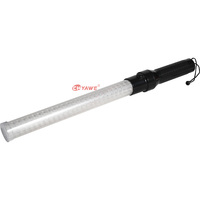 Bâton de signalisation routière électrique rechargeable de 54 cm avec LED clignotantes et réfléchissantes