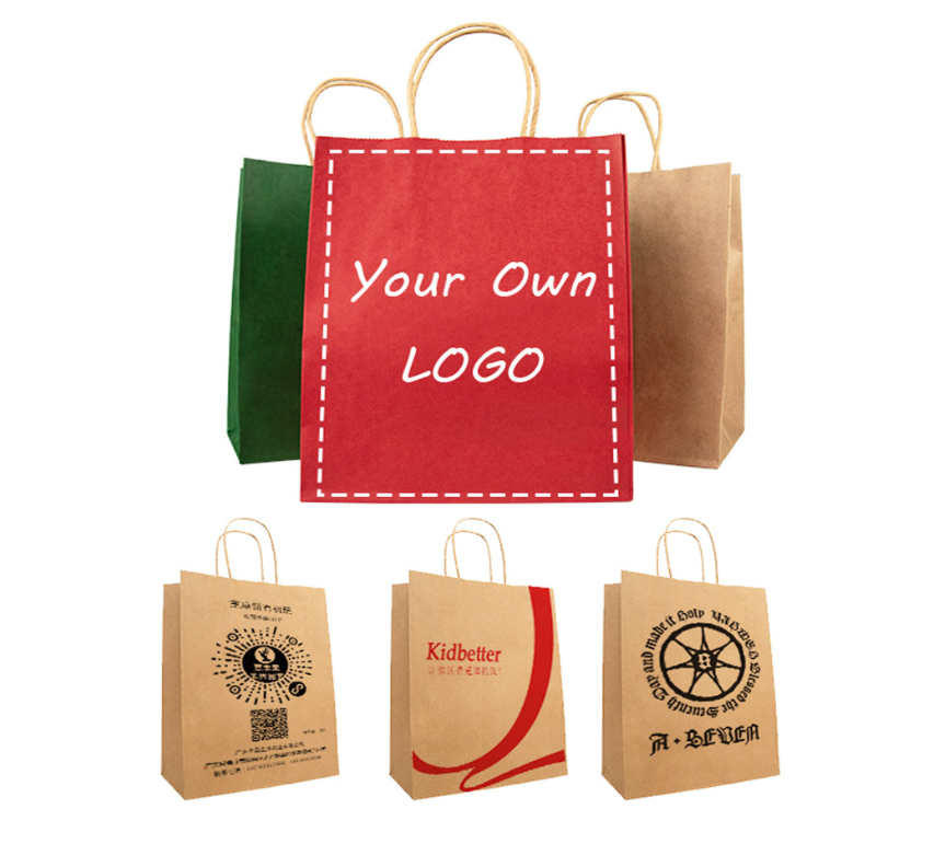 Bolsa de papel con su propio logotipo