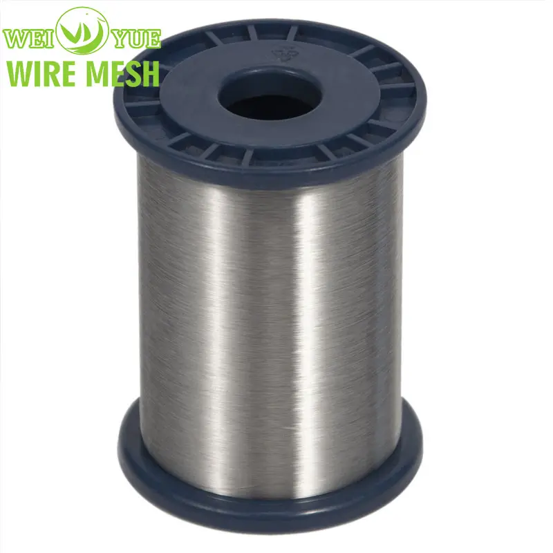 AiSi 316 316l Stainless Steel Ultra Fine Wire Filament Yarn For Spinning