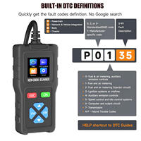 Escáner OBD2 Profesional, Herramienta de Diagnóstico Mecánico, Lector de Códigos, Pantalla a Color de 2.8 Pulgadas, para Camiones y Automóviles, 1 Año de Garantía, 9 Protocolos