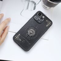 Coques de téléphone en gel de silicone Streetwear pour modèles Cross Design, compatibles 13/14/15/16/17 Pro Max, avec protection intégrale à 360°