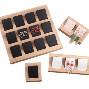 Mini accessoires en bois carte <span class=keywords><strong>d</strong></span>'emballage or <span class=keywords><strong>support</strong></span> de boucles <span class=keywords><strong>d</strong></span>'oreilles <span class=keywords><strong>personnalisé</strong></span> présentoir de boucles <span class=keywords><strong>d</strong></span>'oreilles bague bijoux <span class=keywords><strong>support</strong></span> en carton pour magasin - Product Image 3