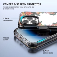 Coque de téléphone Spectre personnalisable en TPU+PC avec anneau de protection d'appareil photo, logo, étanche et compatible avec la recharge magnétique sans fil pour 16/15/14/13/12/11 Pro