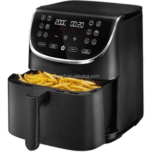 Friggitrice ad Aria ANWELL per Famiglie, Doppio Strato, Digitale, a Basso Contenuto di Olio, Perfetta per Feste e Riunioni Familiari - Product Image 1