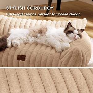 Fluffy Plush Dog Bed <b>Sofa</b> Chair-Removable Washable Solid Cloth Eco-friendly <b>Pet</b> Lounge for Indoor Use-Cozy <b>Pet</b> Furniture - Product Image 5