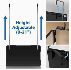 Espejo Tríptico de 3 Vías 360 °   Gancho Telescópico Ajustable en Altura con Aumento de 5X para Corte de Cabello, Maquillaje y Estilismo, Venta al Por Mayor - Product Image 5