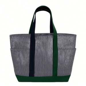 Hot Sale Large Capacity Simple Custom Printed Logo Summer Reusable Cotton Canvas Tote Bag - Product Image 3