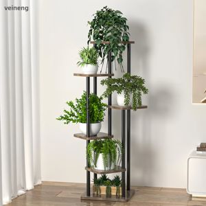 Support à fleurs multi-niveaux sur pied, design nordique transfrontalier, pour plantes vertes d'intérieur, salon, balcon LS-B - Product Image 2