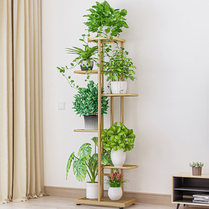 Solno Home Balcony Multi Layer Iron Flower <b>Pot</b> Rack White 7 Tier Indoor Outdoor Living Room <b>Plant</b> Stand - Product Image 3