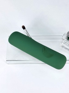 Pochette de rangement pour pinceaux de maquillage en silicone, imperméable, givrée, pour voyage, avec bouton magnétique, organiseur portable pour pinceaux - Product Image 6
