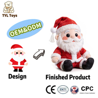 Jouet en peluche de Noël brodé sur mesure - Poupée en peluche Arbre de Noël en pain d'épices avec rembourrage en coton PP, personnalisation du logo OEM