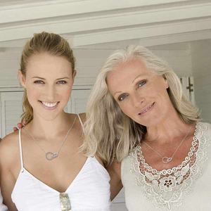 Collana con 2 Cerchi Regalo di Ringraziamento per Nonna, Zia, Nipote, Madre di Nostra Madre, Sorella, Madre, Figlia, Gioielli Generazionali di Tendenza - Product Image 2