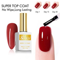 Vernis à ongles en gel UV professionnel OEM/ODM, couche de base et de finition, personnalisable, sans essuyage, finition super cristalline, vente en gros, mat, non toxique, écologique