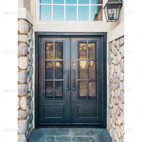 Fabricant Hanse Porte double Porte d'entrée avant de haute qualité Porte en fer forgé pour maison
