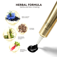Teinture pour sourcils au henné sans oxydant en vrac de 10 ml, gel colorant naturel pour sourcils à base de plantes, 4 tons, logo personnalisé, service OEM sous marque privée